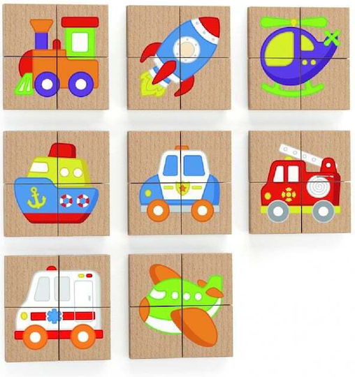 Ξύλινο Παιδικό Puzzle Σφηνώματα 32pcs Viga Toys