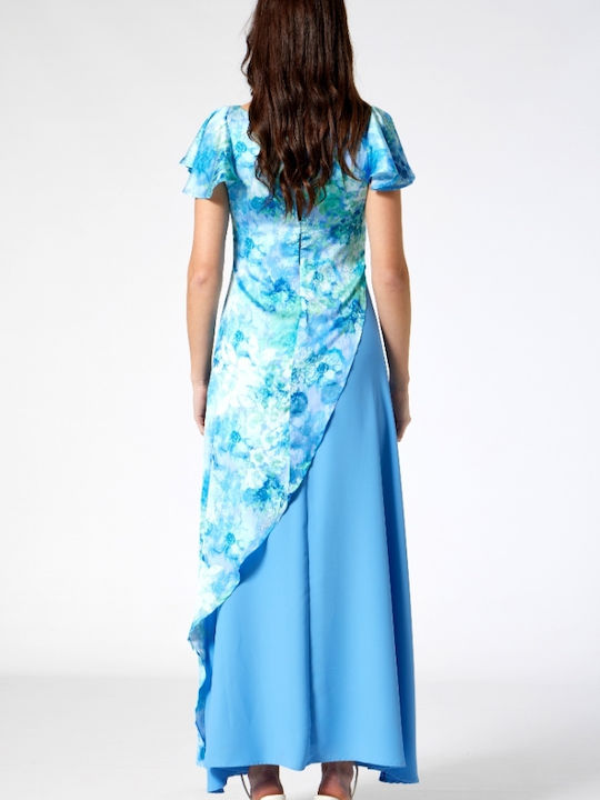 Maxi Damenkleid Hellblau