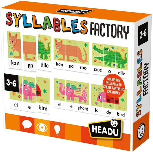 Puzzle pentru Copii Syllable Workshop 63buc Headu