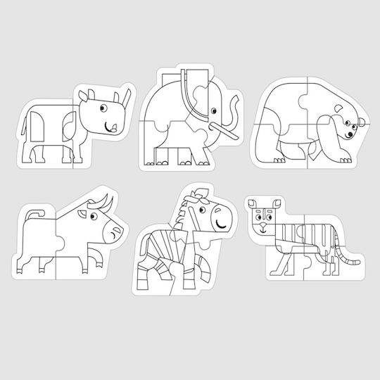 Kids Puzzle Shaped, Wild Animals for 2+ years+ Years 18pcs Oddy At Sea