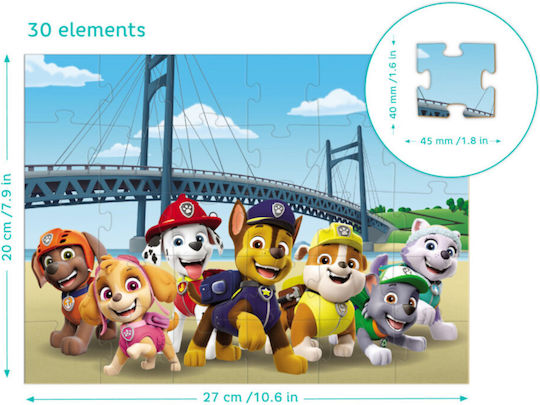 Детски Пъзел Paw Patrol за 3+ години+ Години 30бр Dodo