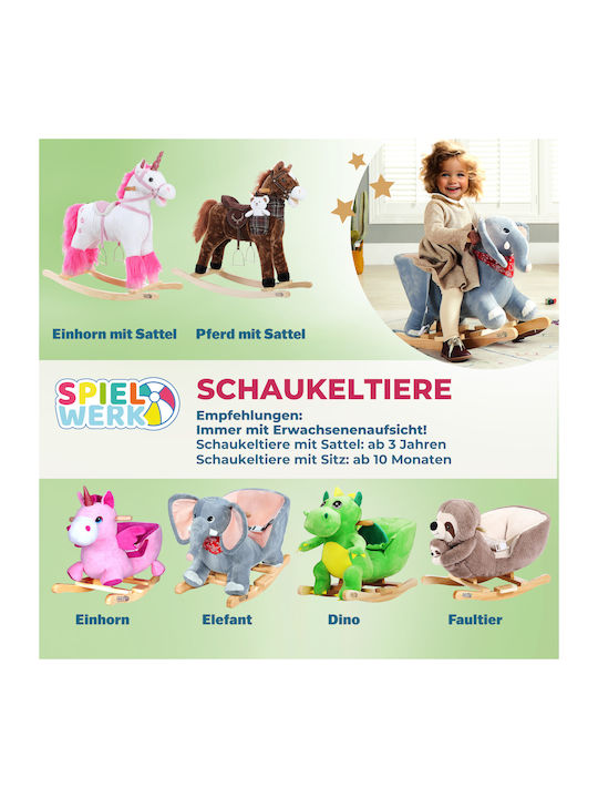 Spielwerk Manual Relax pentru Bebeluși Leagăn Dinosaur cu Muzică Verde