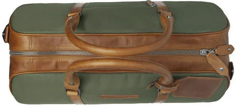 The Chesterfield Brand Brand Reisetasche Grün aus Leder