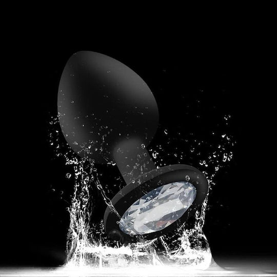 Smd Diamant Silikon Butt Plug Anal Plug Silikon 8cm Mittel Schwarz
