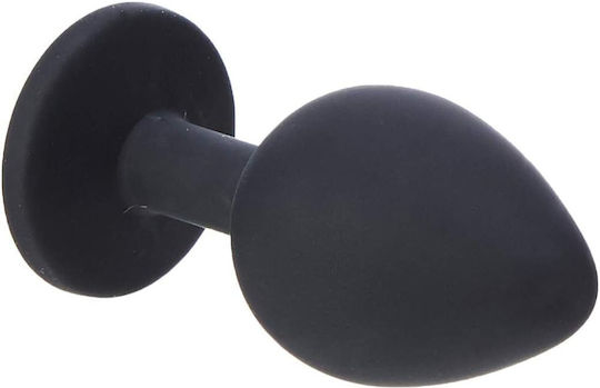 Smd Diamond Silicone Butt Plug Anal Plug Silicone 7cm Small Black