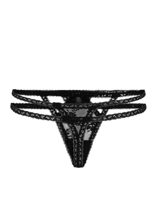 Irina Women's String With Black Lace