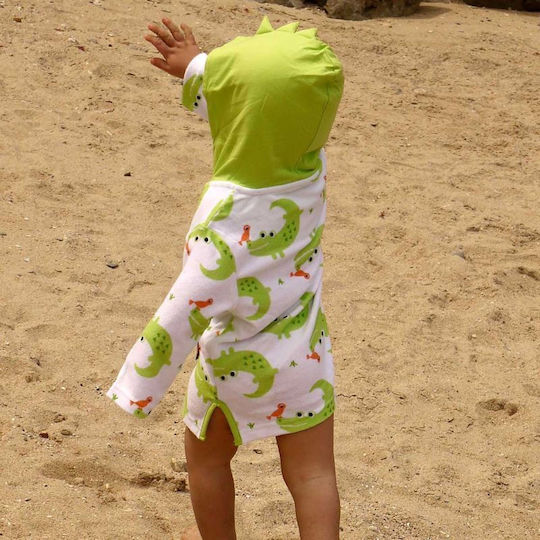 Zoocchini Kids Beach Poncho Green 39 x 105cm