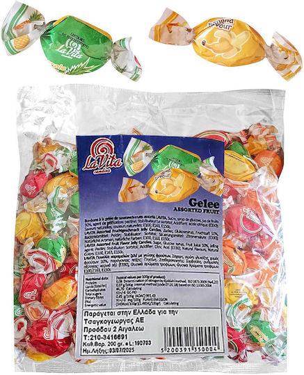 Tropical Fruit Jelly Candies Bag=200gr Yammi's 44209 1bag 24-189