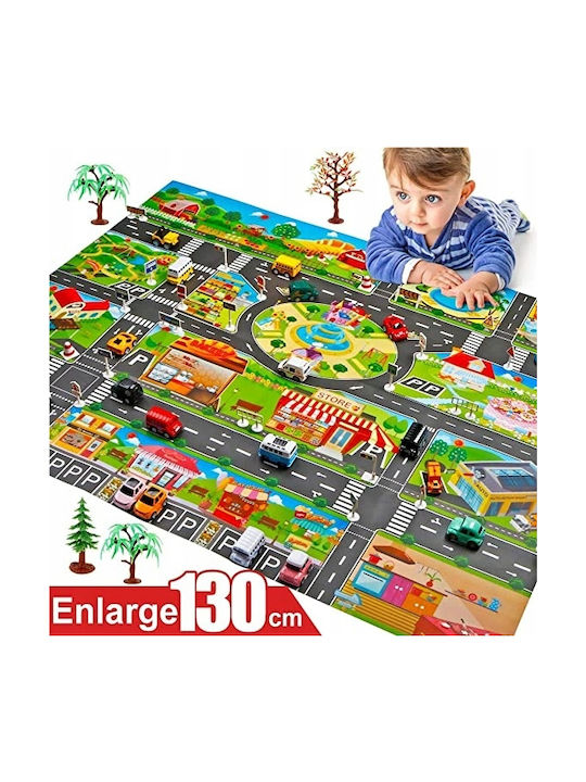 Loco Kids Synthetic Activity Mat City Street Road 100x130cm
