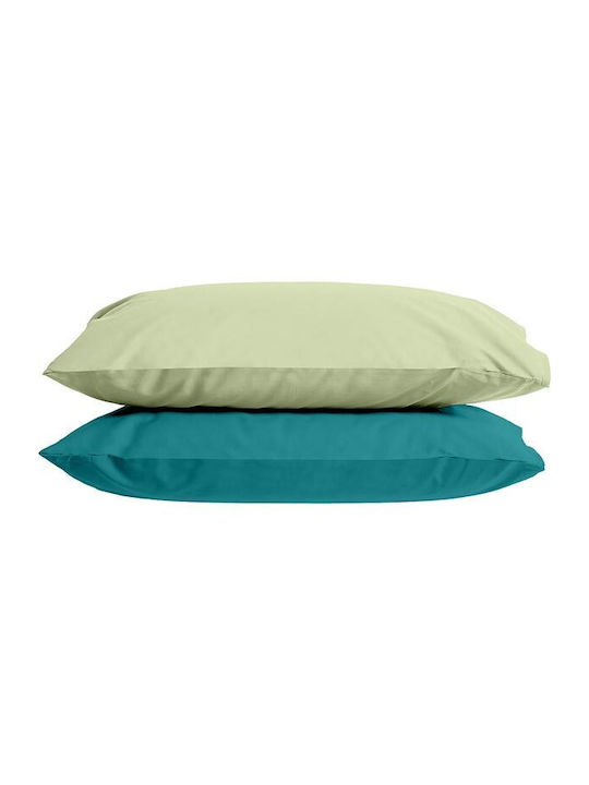 Sunshine Menta 152 Σετ Σεντόνια Διπλά 200x250εκ. 206 Πράσινο (4τμχ)