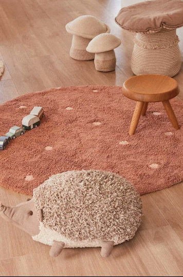 Lorena Canals Dot Παιδικό Χαλί Chestnut Στρογγυλό με Διάμετρο 140cm