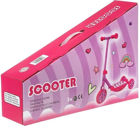 Scooter Patină Copii cu 3 Roți pentru 3+ Ani Roz