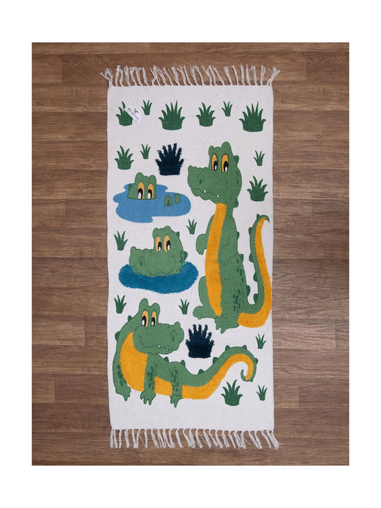 Viopros Παιδικό Χαλί Λευκό 70x140cm