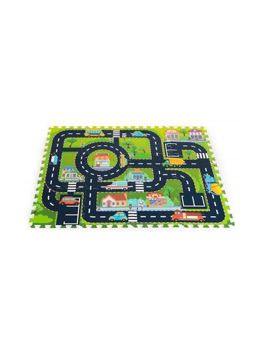 Ecotoys Χαλάκι Δραστηριοτήτων Αυτοκινητόδρομος Πολύχρωμο 114x86cm Πάχους 10mm Ecotoys Χαλάκι Δραστηριοτήτων Αυτοκινητόδρομος Πολύχρωμο 114x86cm Πάχους 10mm