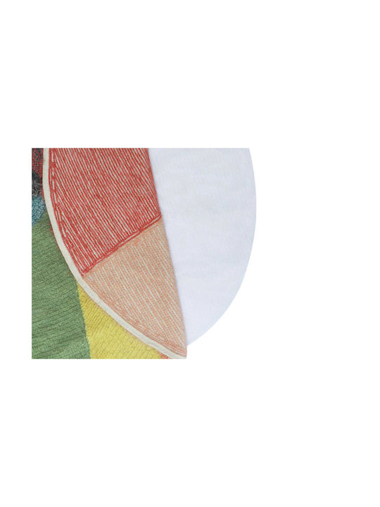 Lorena Canals Pie Chart Handmade Kids Rug Multicolor Round with Diameter 120cm