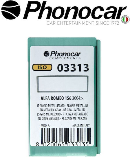 Phonocar Πρόσοψη 1 Din για Alfa Romeo Alfa 156 2004