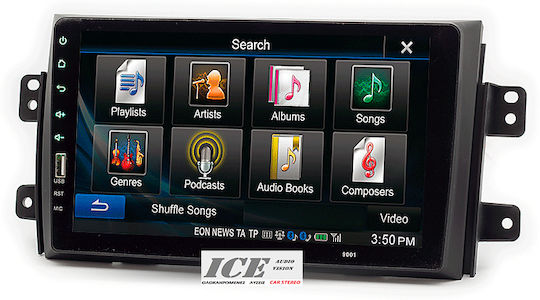 CARAV Industries Inc. DIN Fascia Panels 2 Din Compatible with Screen 9" for Fiat Sedici Suzuki SX4 2006-2014