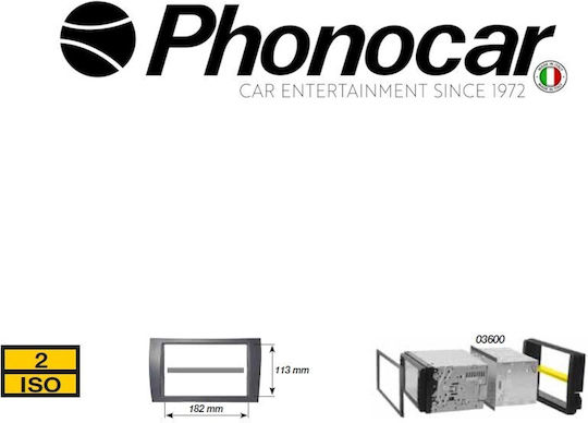Phonocar Πρόσοψη 2 Din Μαύρη για Mercedes-Benz Sprinter 2018+