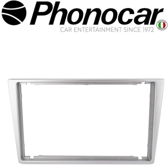 Phonocar DIN Fascia Panels 2 Din Front Panel R/CD for Opel Agila/Corsa C/Meriva/Tigra/Vivaro/Combo / Suzuki Wagon R/Ignis Silver for Opel Agila