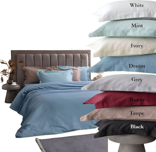 Palamaiki Sheet Set with 1 Pillowcase Super-Double 240x270cm. Posh Black 2pcs