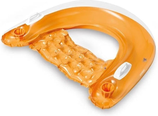 Saltea Gonflabilă cu Mânere Intex 1.52x0.99m Portocaliu