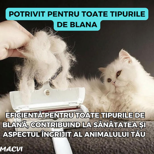 Macvi Pet Hair Cleaning Brush 20 X 20 X 3 Cm Blue