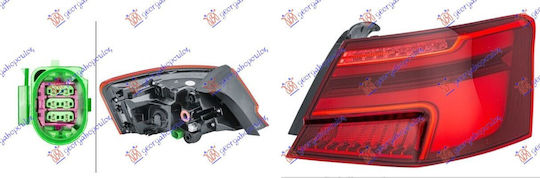 Rear Outer LED Tail Light Dynamic Hella Audi A3 3d/Sportback 16-20 8v3 945 092 Right 1 Piece