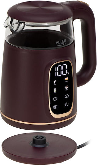 Adler Βραστήρας 1.7lt 1850W Burgundy