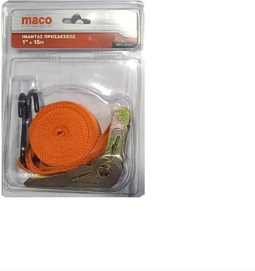 Maco Ιμάντας Αποσκευών Αυτοκινήτου 15x15cm με Καστάνια