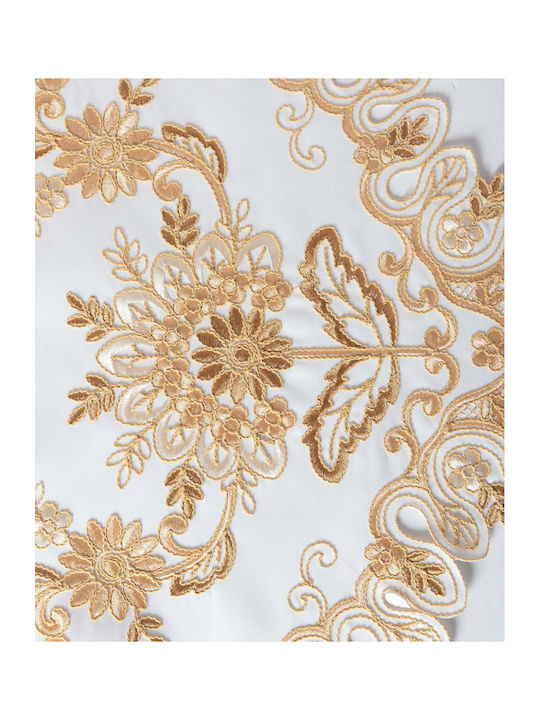 Silk Fashion Runner Изрязано 428 Бежов 45x170бр