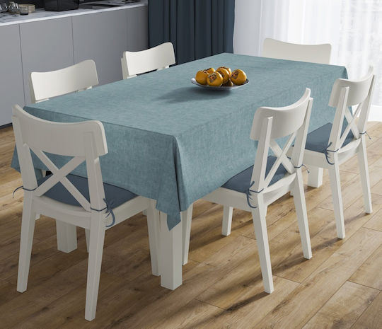 Dimcol Tablecloth Stain Resistant Set 2pcs Panama Petrol 140x220cm