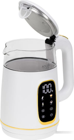 Adler Kettle 1.7lt 1850W White-Gold