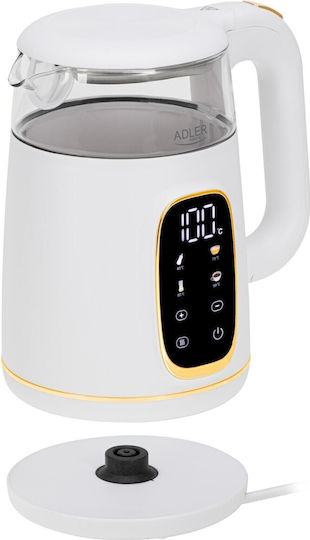 Adler Kettle 1.7lt 1850W White-Gold