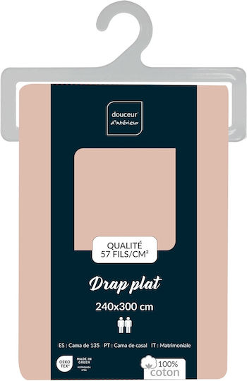 Douceur d'Intérieur Sheet King Size 300x240cm. Lina Pink