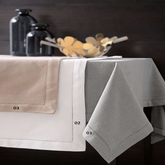 Rythmos Tablecloth Cotton Rovenza 03 Beige 170x350cm
