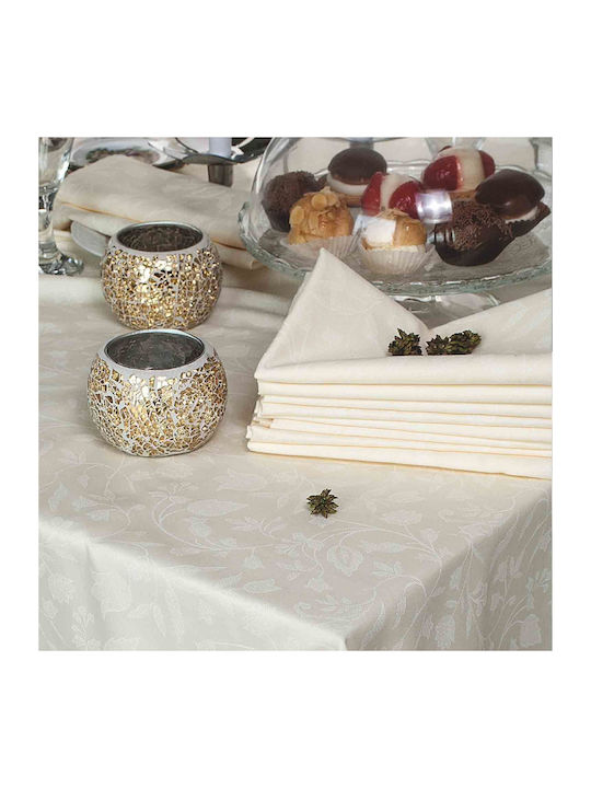 Rythmos Napkin Set 6pcs Bensimon Ecru 50x50cm