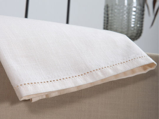 Nef-Nef Homeware Tablecloth Cotton Steady Beige 150x300cm
