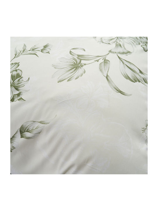 Vesta Home Sheet Sets Queen 240x270cm. Victoria Bay Leaf Mint 4pcs