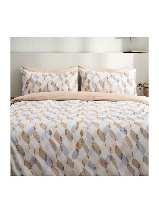 Vesta Home Prato-1 Σετ Σεντόνια Υπέρδιπλα 240x270εκ. Μπεζ (4τμχ)