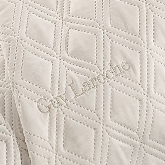 Guy Laroche Honour Подредба Покривало Кингсайз Микросатин Слонова кост 240x250см 3бр