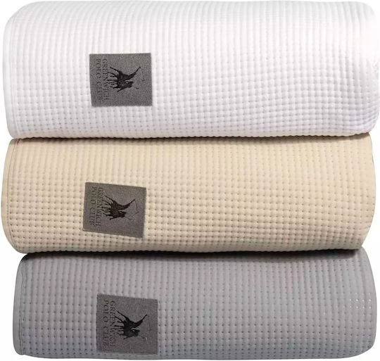 Greenwich Polo Club 3494 Cuvertură Extra-dublu Microfibra Gri 240x250cm