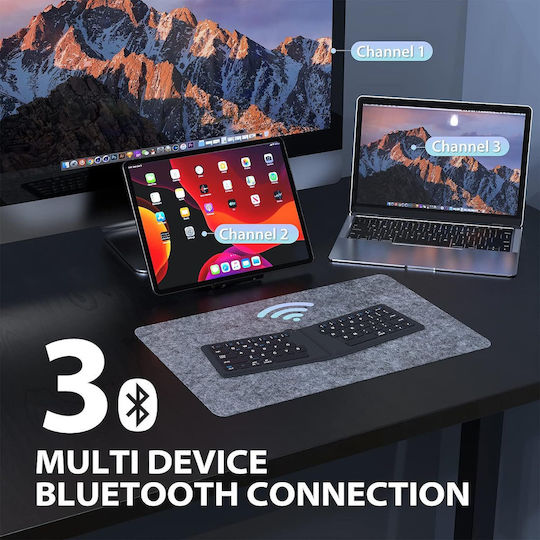 iClever BK06 Ασύρματο Bluetooth Πληκτρολόγιο για Tablet Αγγλικό US