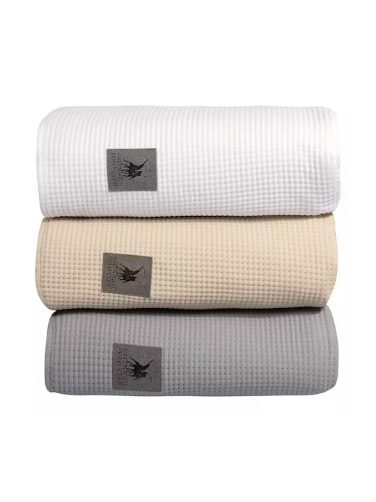 Greenwich Polo Club 3496 Κουβερλί Μονό Microfiber White 160x240cm