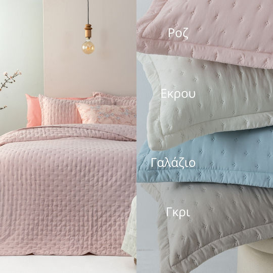 Palamaiki Nico Coverlet Queen Size Microfiber Fog 220x240cm