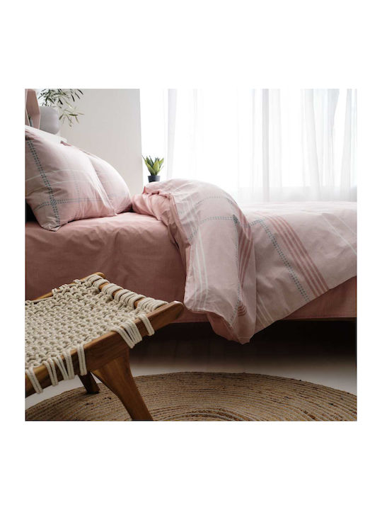 Vesta Home Valeria 2 Coverlet Queen Size Cotton Pink 230x260cm