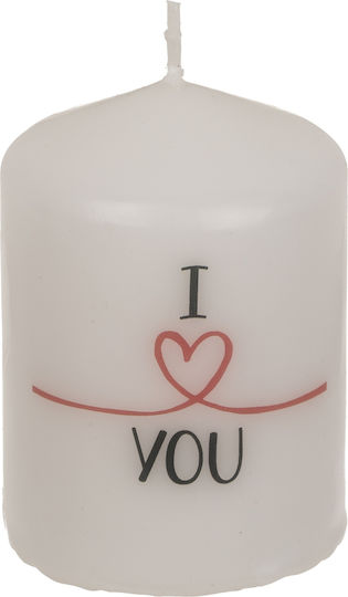 I Love Cosmetics Lumânare Decorativă Albă 220gr