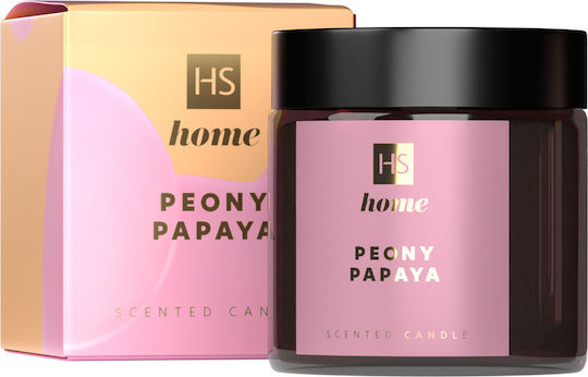 HiSkin Peony Papaya Aromatic Candle in a Jar Peony Papaya