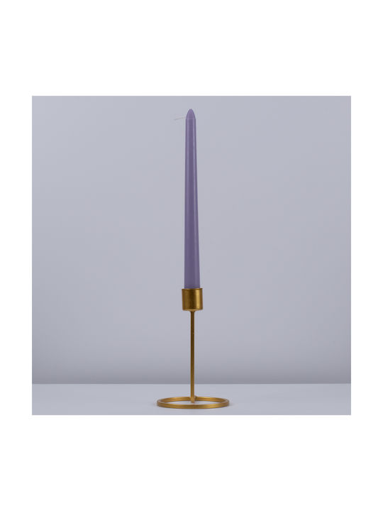 GloboStar Duftkerze Kegel mit Duft Zitrone und Lavendel Lila 25cm 4Stück