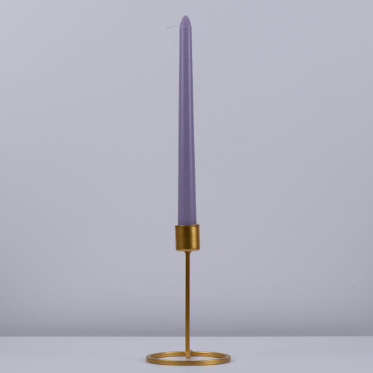 GloboStar Scented Candle Taper with Scent Lemon and Lavender Purple 25cm 4pcs