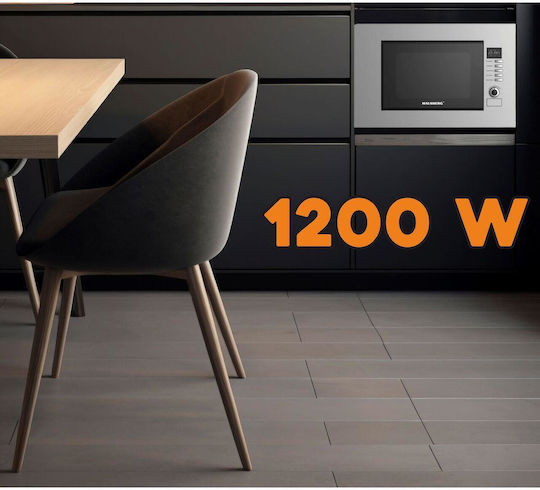 Hausberg Cuptor cu microunde încorporat cu Grill 20lt Inox